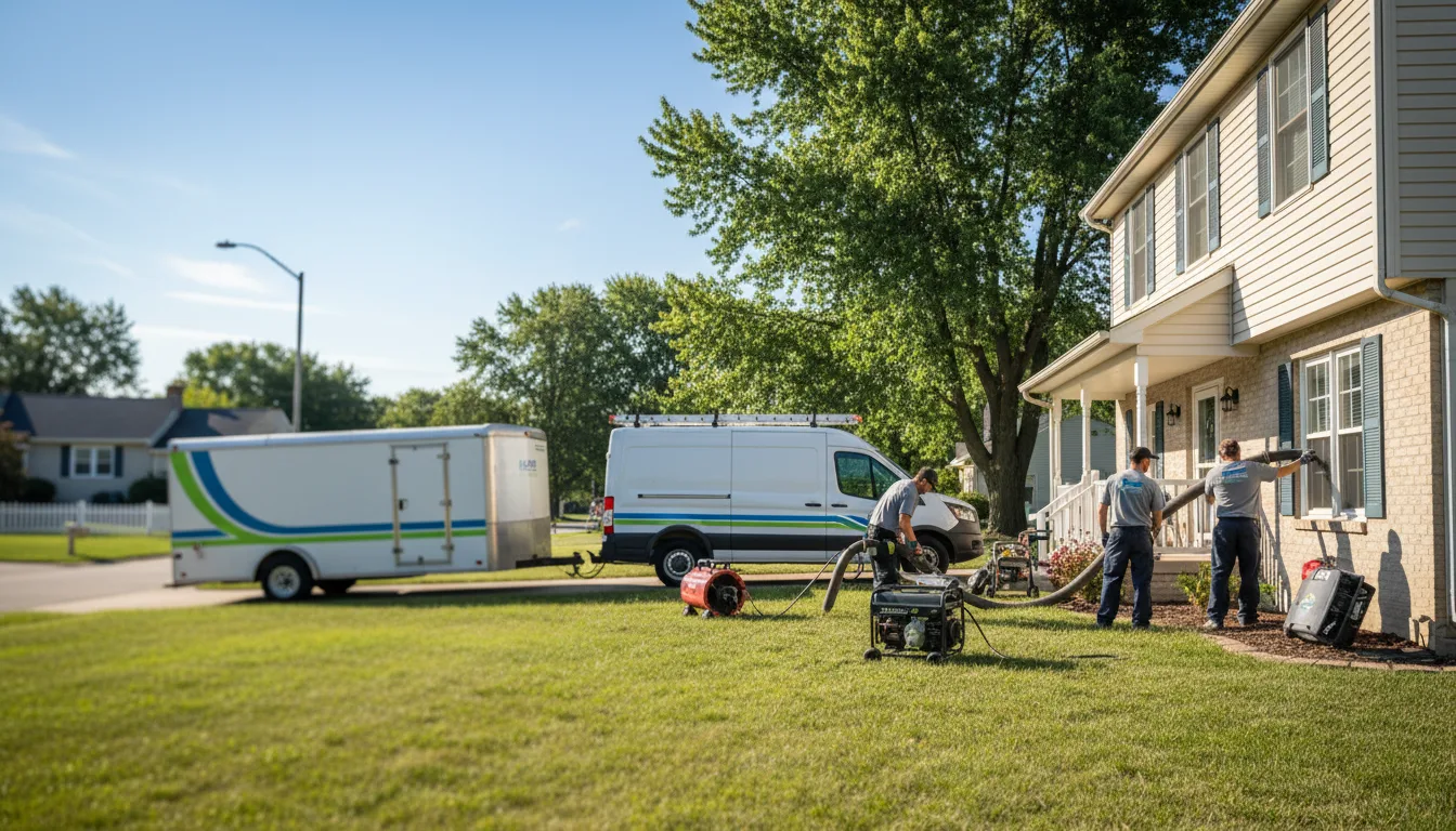Flooded Basement Restoration And Cleanup With Repair in Lansing, IA near me